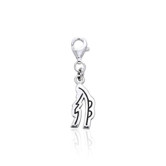 Reiki Symbol Silver Clip Charm TWC035