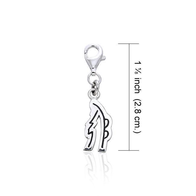 Reiki Symbol Silver Clip Charm TWC035