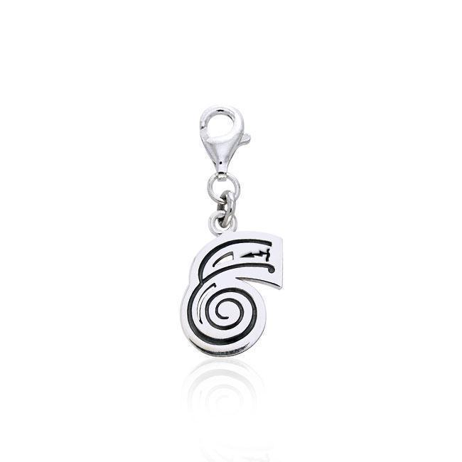Reiki Symbol Silver Clip Charm TWC038