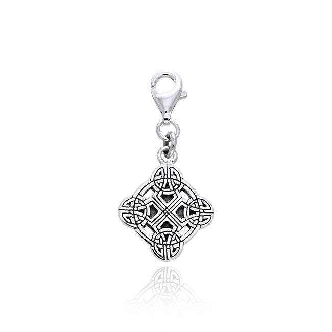 Clonmacnois Cross Silver Clip Charm TWC040