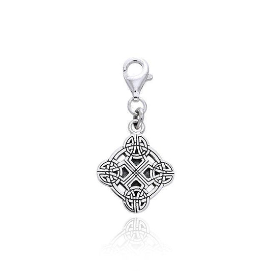 Clonmacnois Cross Silver Clip Charm TWC040
