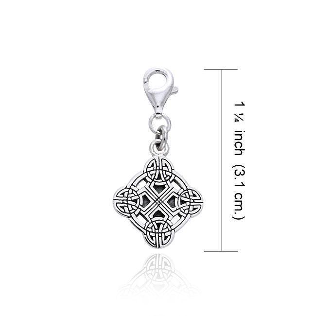Clonmacnois Cross Silver Clip Charm TWC040