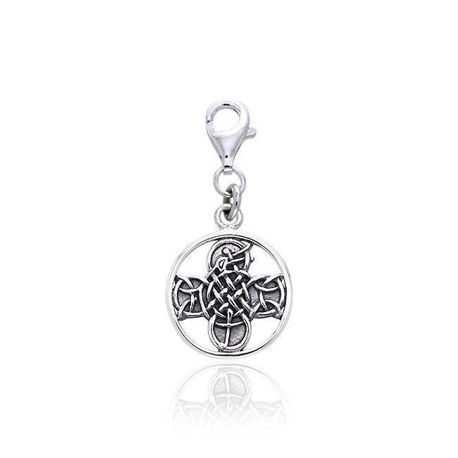 Lismore Cross Silver Clip Charm TWC041