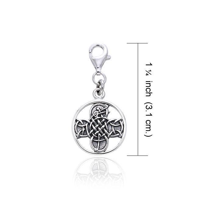 Lismore Cross Silver Clip Charm TWC041