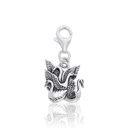 Children of Lir Silver Clip Charm TWC047