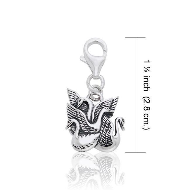 Children of Lir Silver Clip Charm TWC047