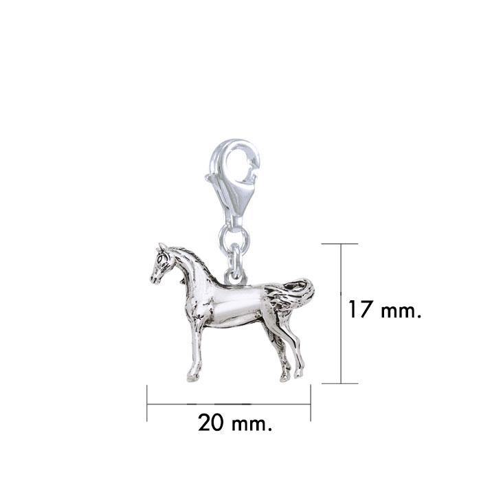 Arabian Flip Tail Silver Clip Charm TWC137