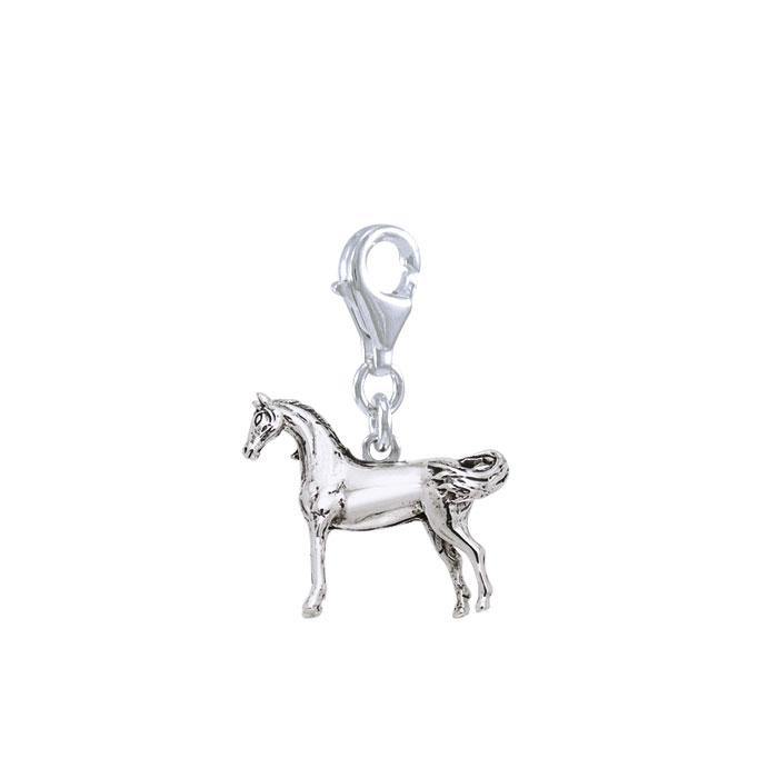 Arabian Flip Tail Silver Clip Charm TWC137