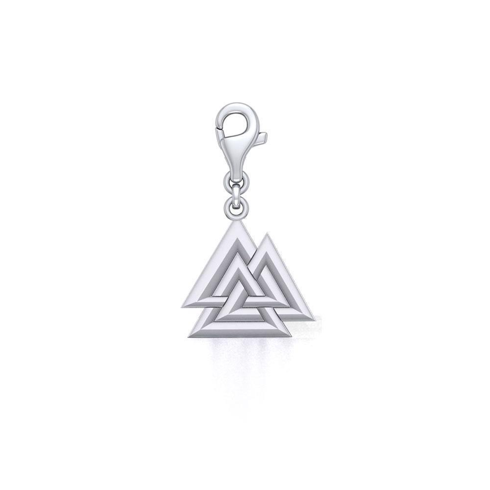 Sterling Silver Viking Valknut Clip Charm TWC166