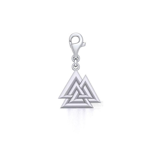 Sterling Silver Viking Valknut Clip Charm TWC166