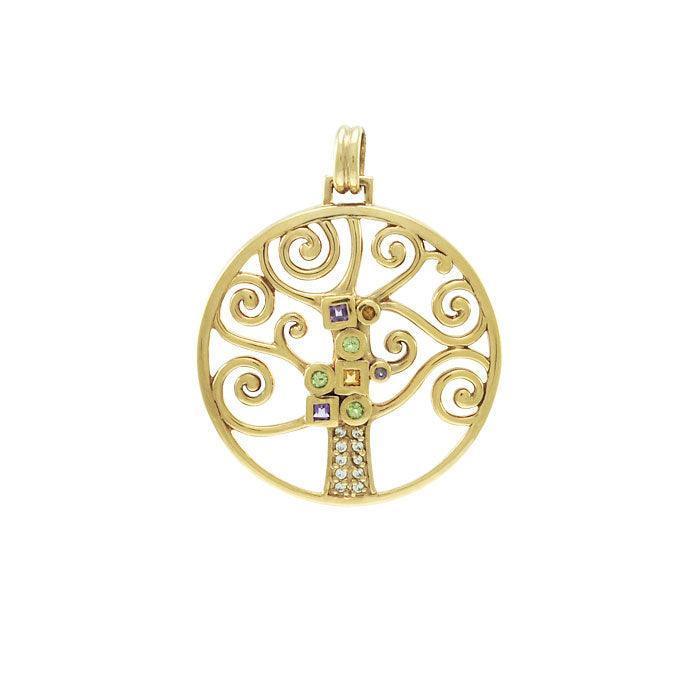 Worthy of the Golden Tree of Life ~ Sterling Silver Jewelry Pendant VPD3878
