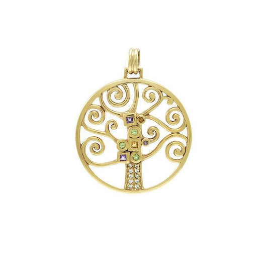 Worthy of the Golden Tree of Life ~ Sterling Silver Jewelry Pendant VPD3878