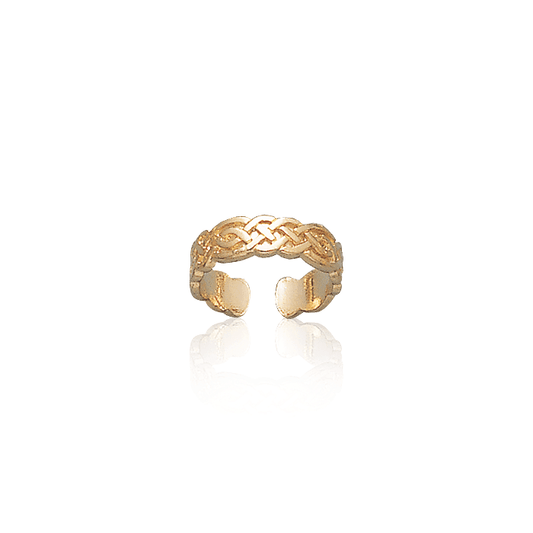 Celtic Knotwork Gold Vermeil Toe Ring VTR606