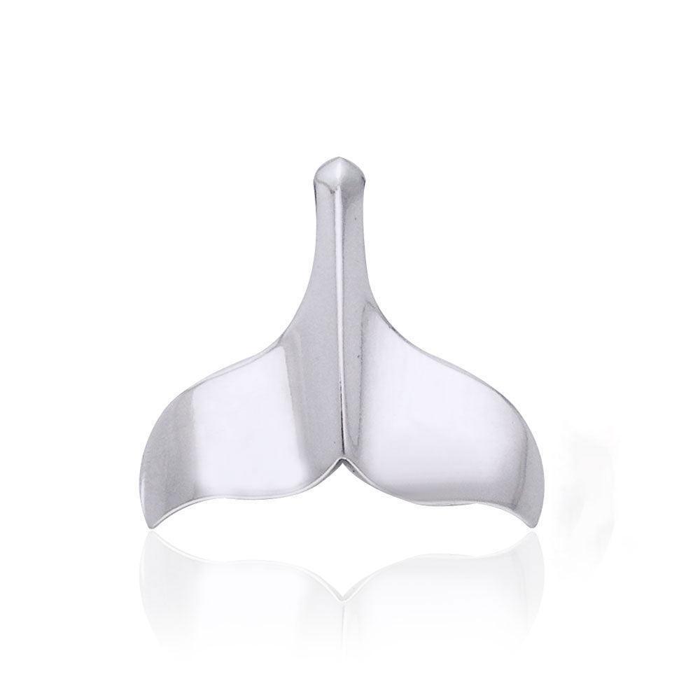 Whale Tail Sterling Silver Pendant WP034