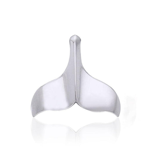 Whale Tail Sterling Silver Pendant WP034