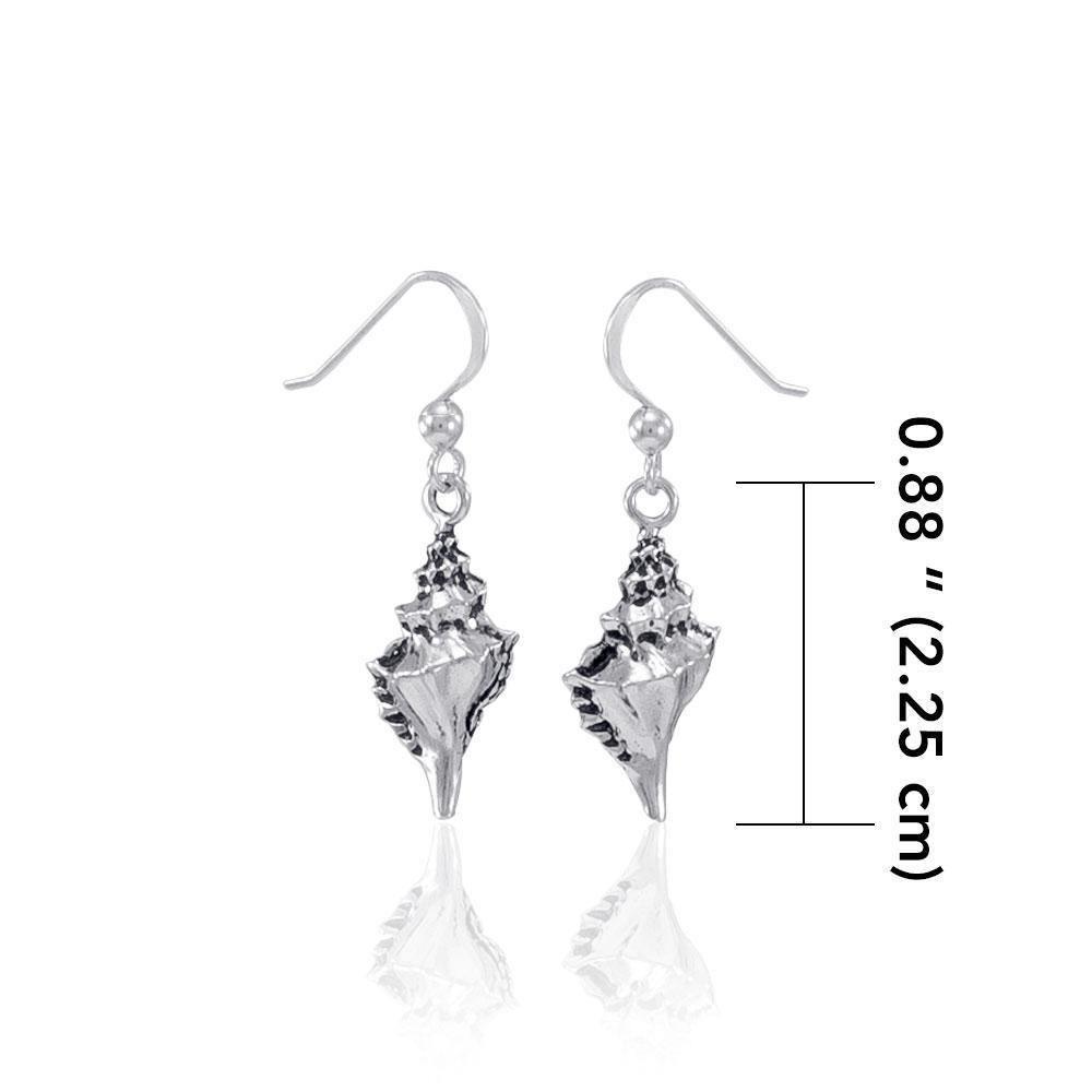 Conch Shell Silver Earrings JE035