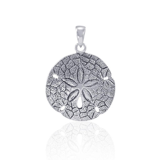 Sparkle like Sand Dollar on the shore ~ Sterling Silver Jewelry Pendant JP026