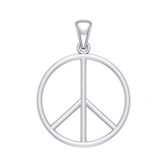 Peace Symbol Sterling Silver Pendant JP027