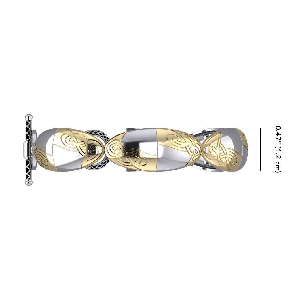 Danu Celtic Silver and Gold Bracelet MBL113