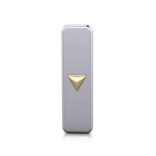 Unlock your true energy ~ Sterling Silver Power Triangle Pendant Jewelry in 14k Gold Accent MPD194