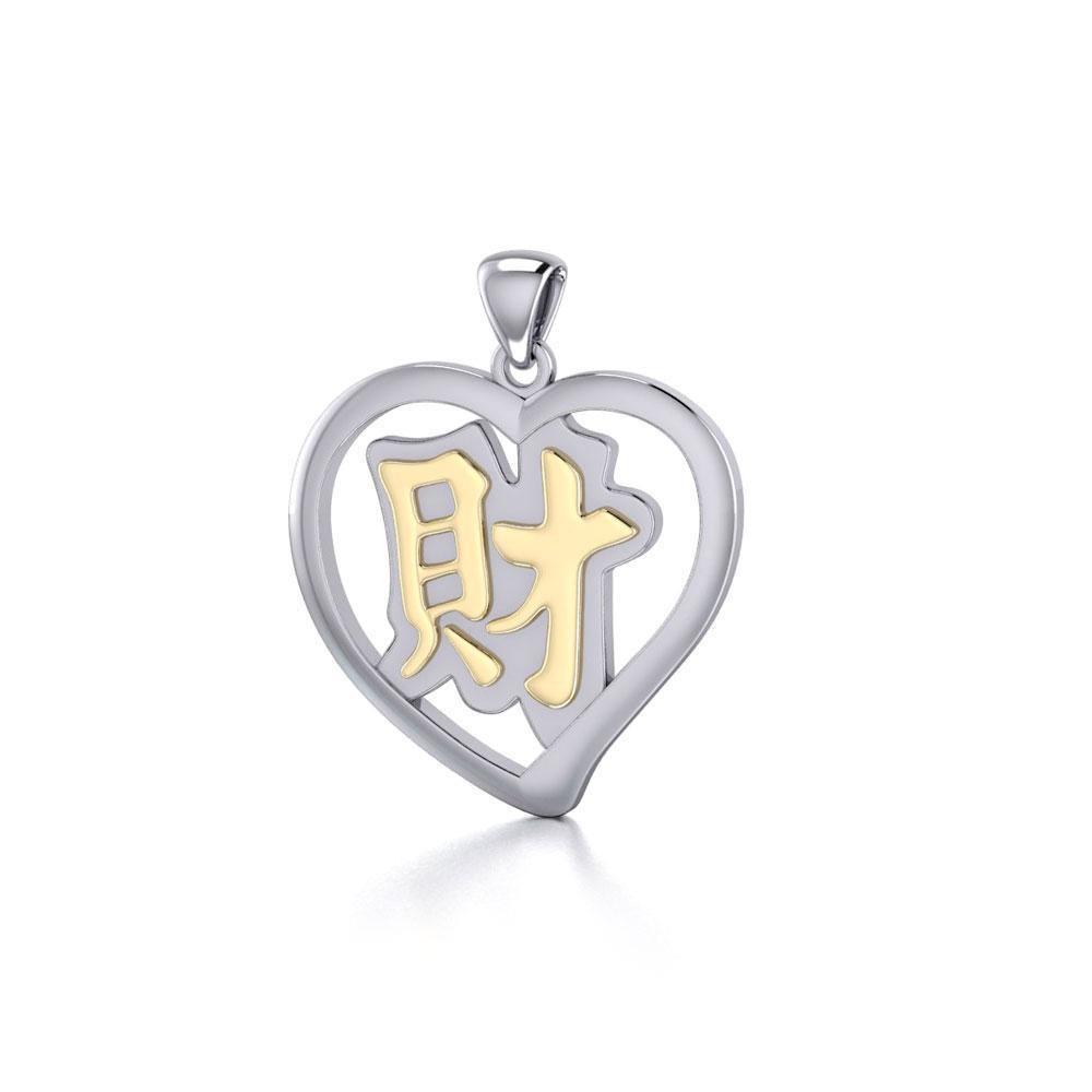 Wealth Feng Shui Heart Pendant MPD3779