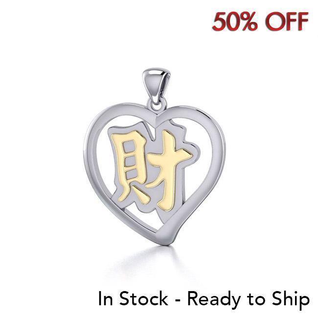 Wealth Feng Shui Heart Pendant MPD3779
