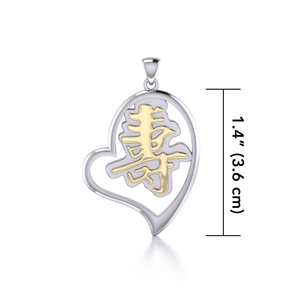 Longevity Feng Shui Heart Pendant MPD3783