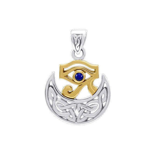 Scotta Goddess Celtic Egyptian Silver and Gold Pendant MPD4759