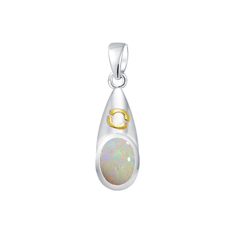 Cancer Zodiac Sign Silver and Gold Pendant MPD849