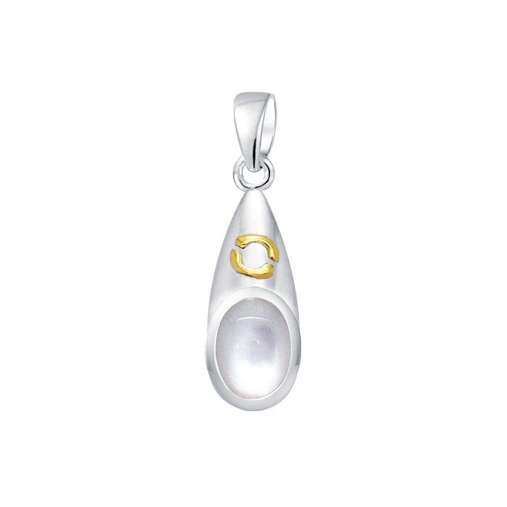 Cancer Zodiac Sign Silver and Gold Pendant MPD849
