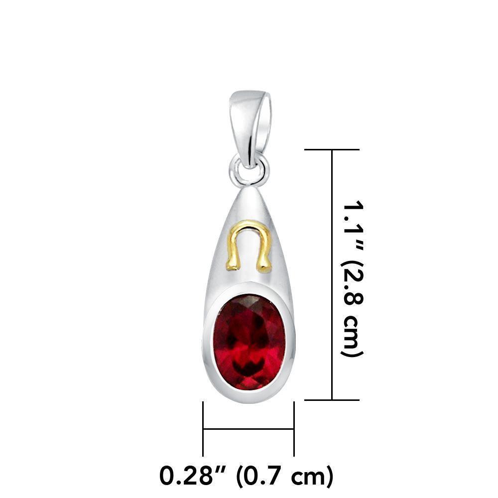 Leo Zodiac Sign Silver and Gold Pendant MPD852