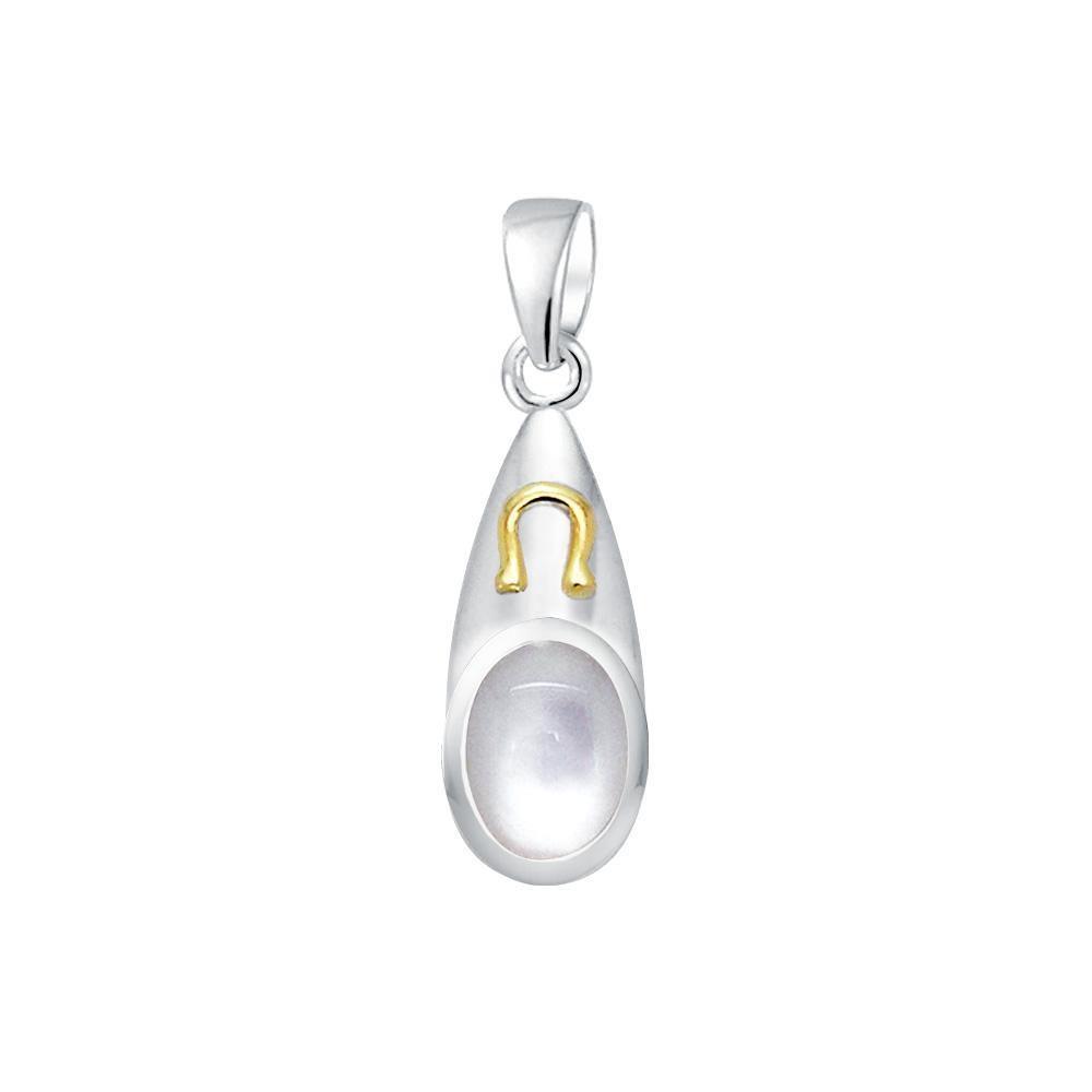 Leo Zodiac Sign Silver and Gold Pendant MPD852