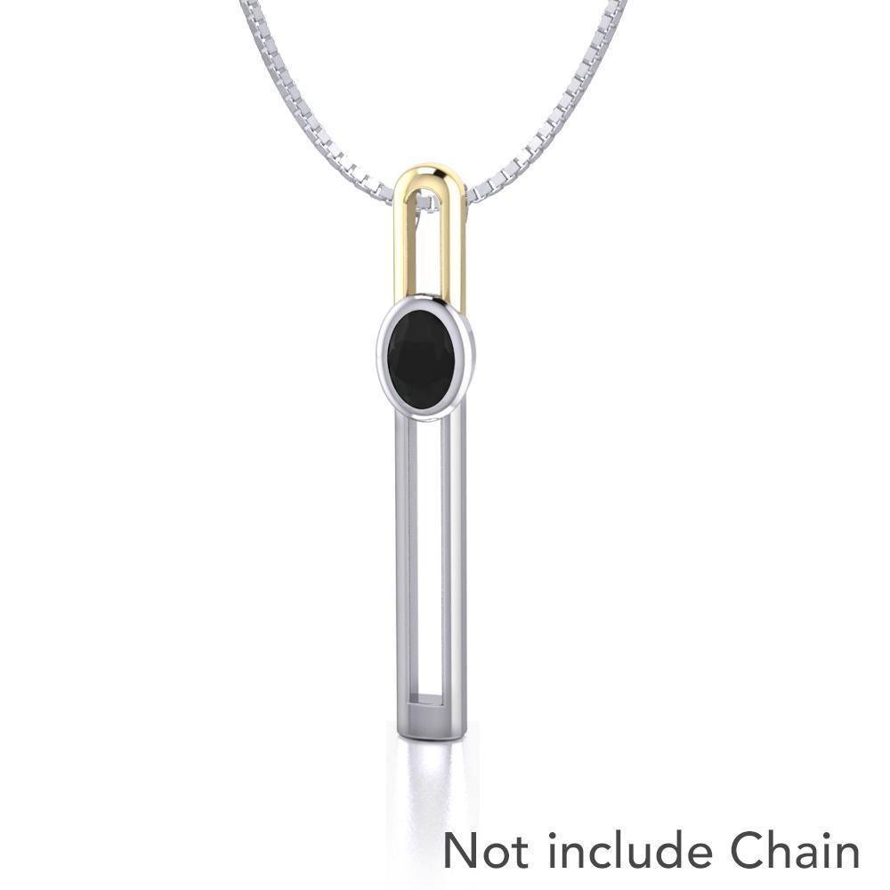 Black Magic Silver & Gold Pendant MPD924