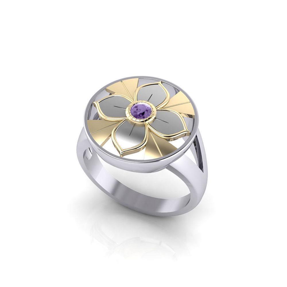 Symbol Of Femininity Silver and Gold Ring MRI623