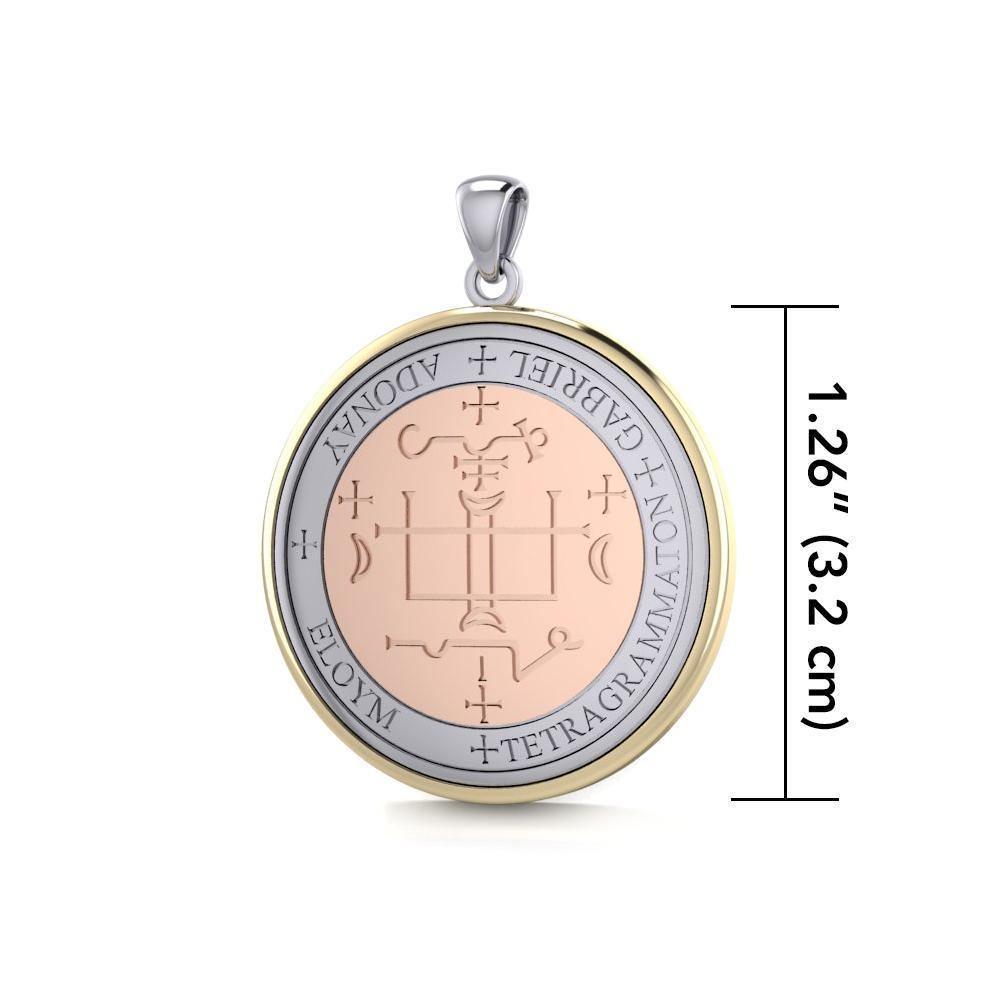 Sigil of the Archangel Gabriel Three Tone Pendant OPD2819