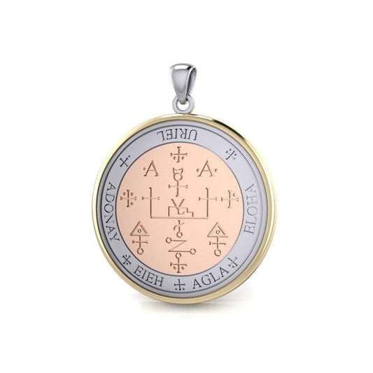 Sigil of the Archangel Uriel Three Tone Pendant OPD2824
