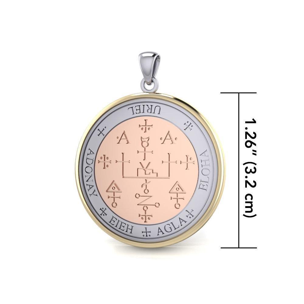 Sigil of the Archangel Uriel Three Tone Pendant OPD2824