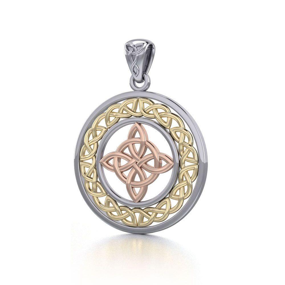 Celtic Knotwork Three Tone Pendant OPD728