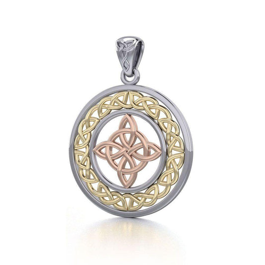 Celtic Knotwork Three Tone Pendant OPD728