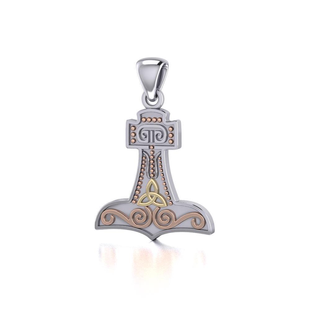 Thor's Hammer Three Tone Pendant OPD864