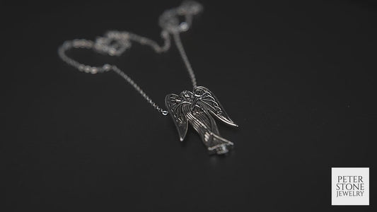 Inspirational Angel Silver Pendant TPD124