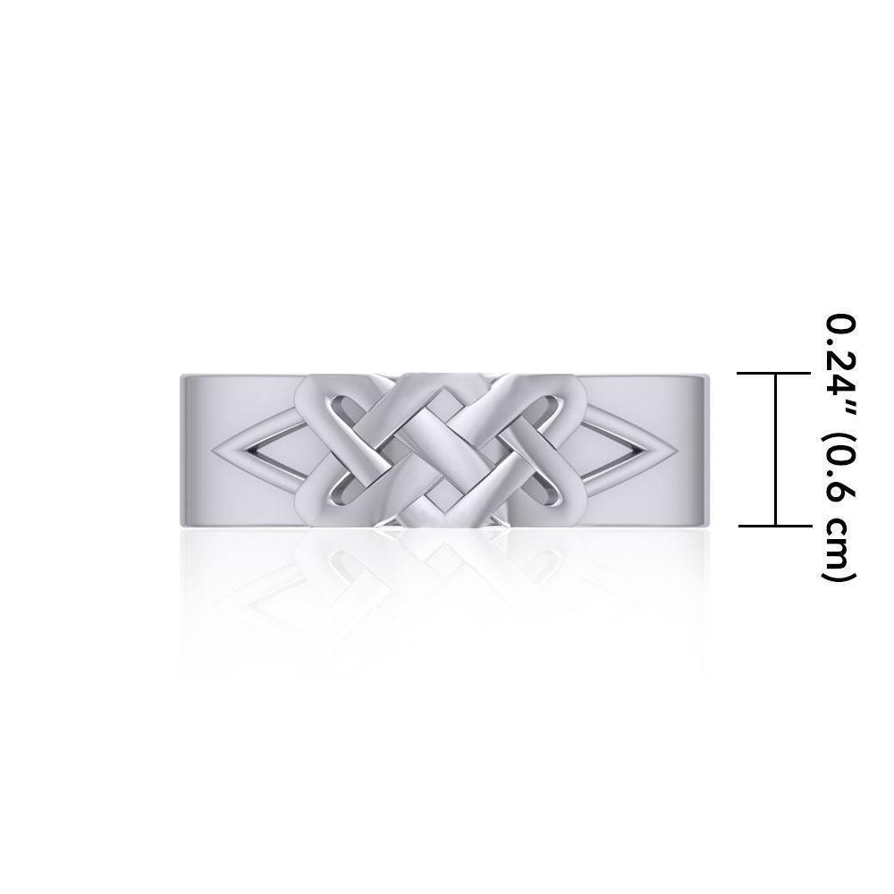 A centerpiece of an ancient creativity ~ Celtic Knotwork Sterling Silver Ring SM225