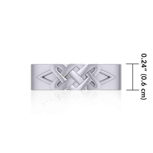 A centerpiece of an ancient creativity ~ Celtic Knotwork Sterling Silver Ring SM225
