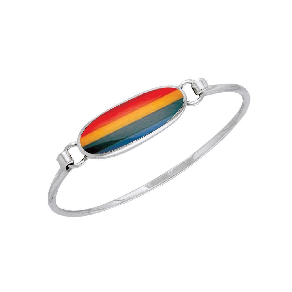 Oval Cabochon Silver Bracelet TBA059