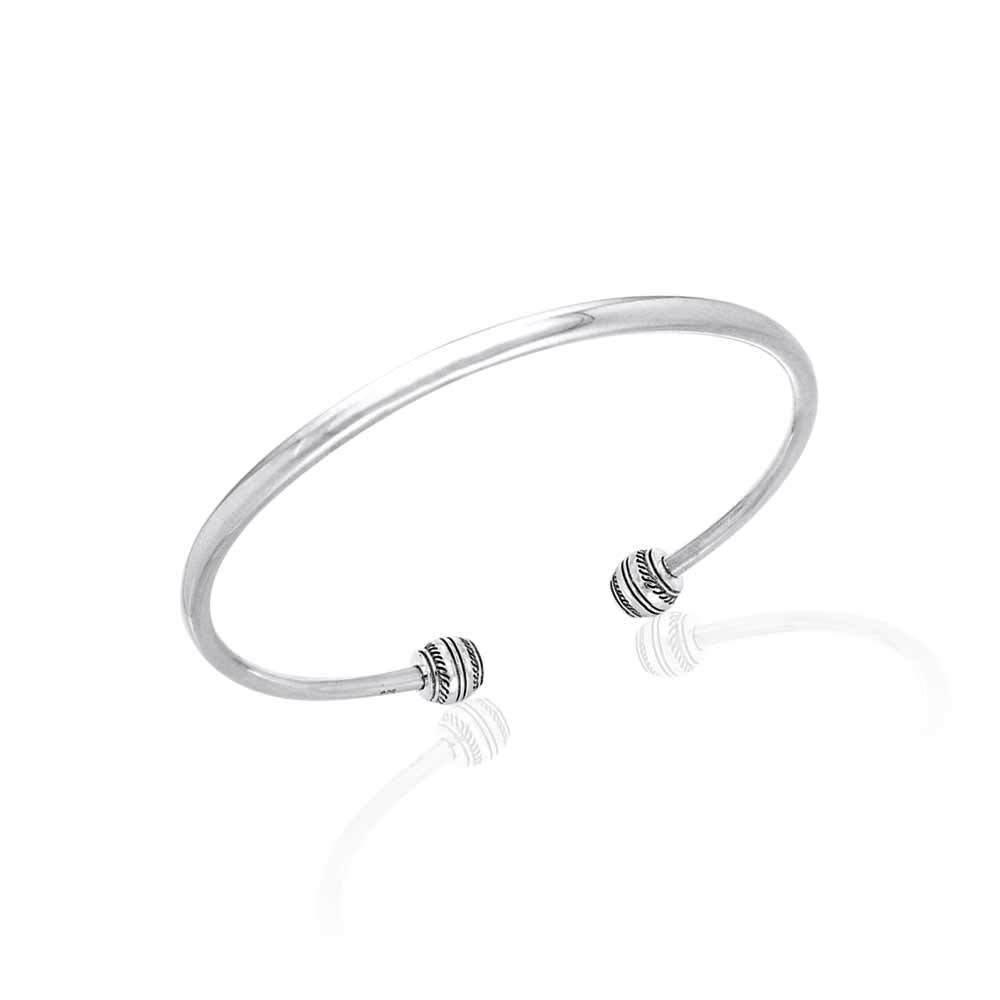 Justify For Bead Sterling Silver Cuff Bracelet TBA072