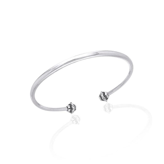 Justify For Bead Sterling Silver Cuff Bracelet TBA073