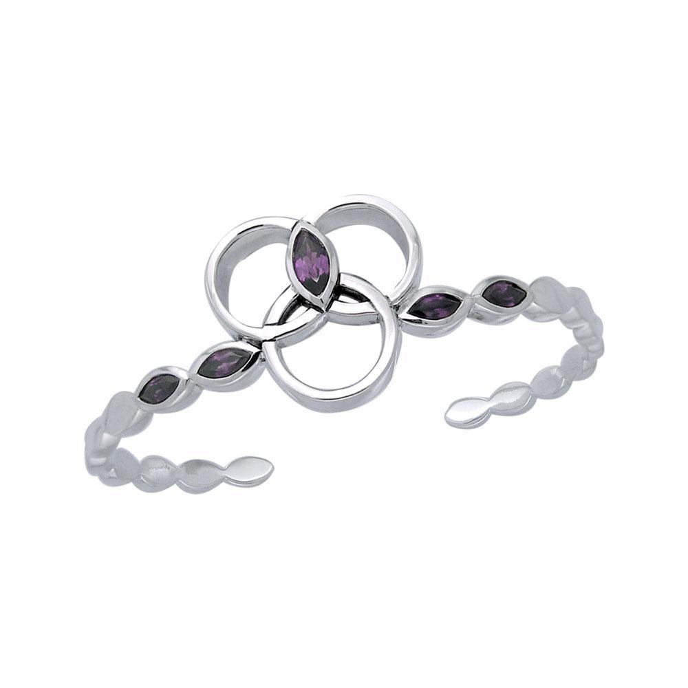 Citta Silver Cuff Bracelet with Gems TBA120