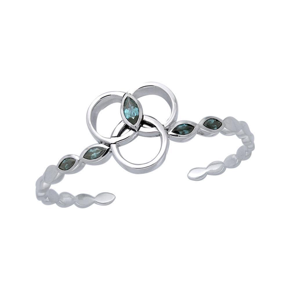 Citta Silver Cuff Bracelet with Gems TBA120