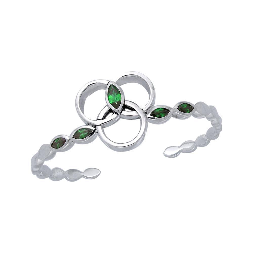 Citta Silver Cuff Bracelet with Gems TBA120