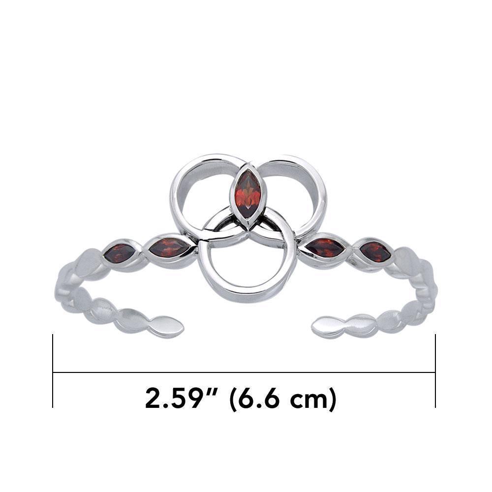 Citta Silver Cuff Bracelet with Gems TBA120